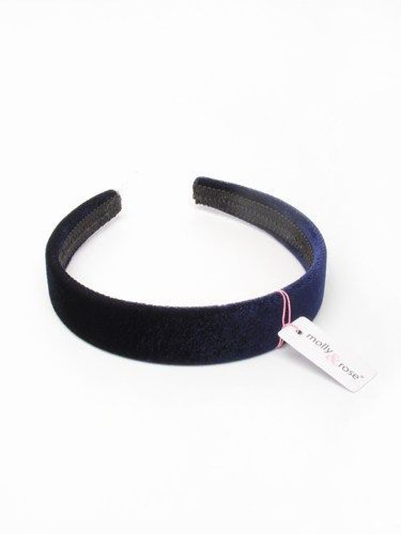 Picture of 6562 / 5627 2.5CM WIDE NAVY VELVET ALICEBAND